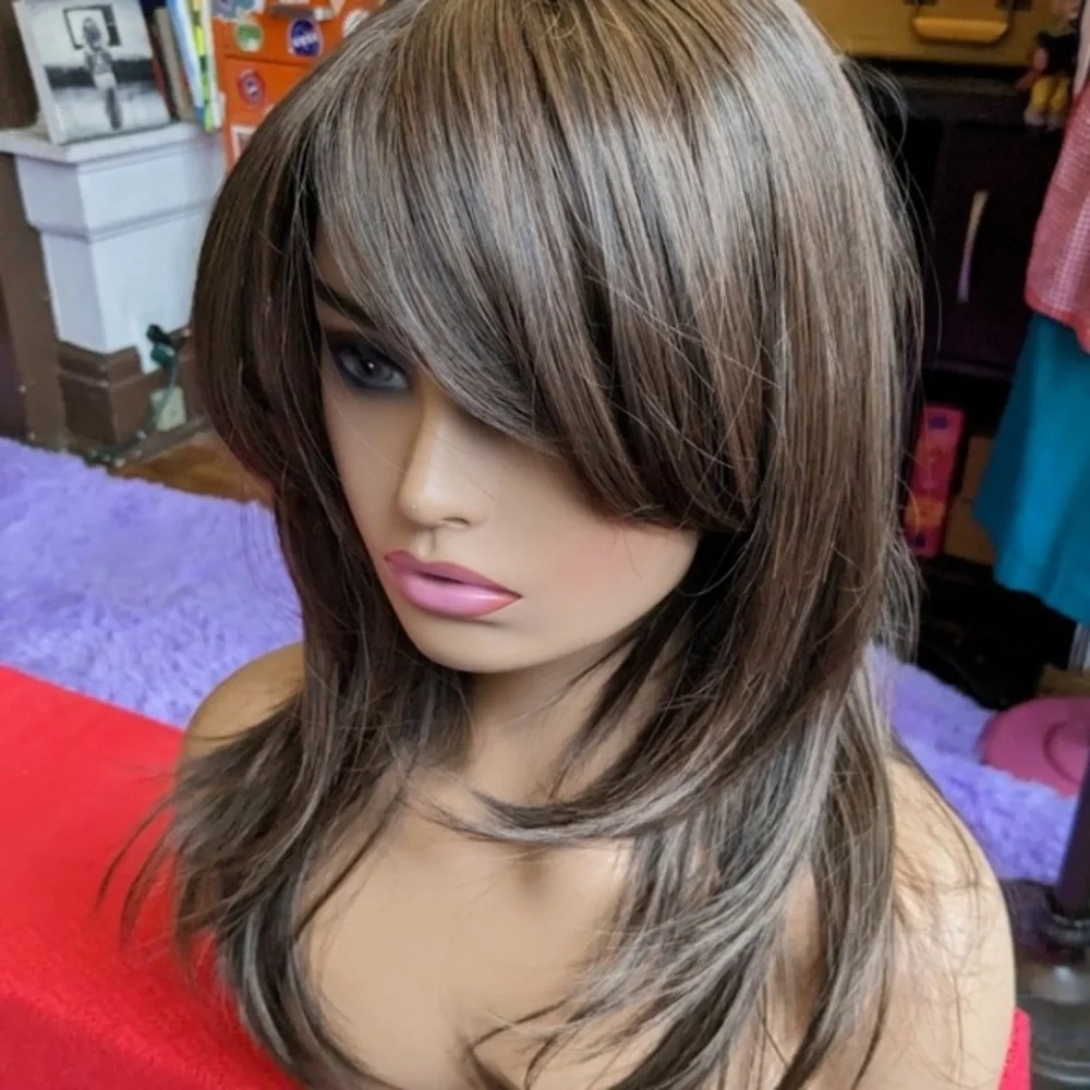 Chocolate brunette ultra real brown wig